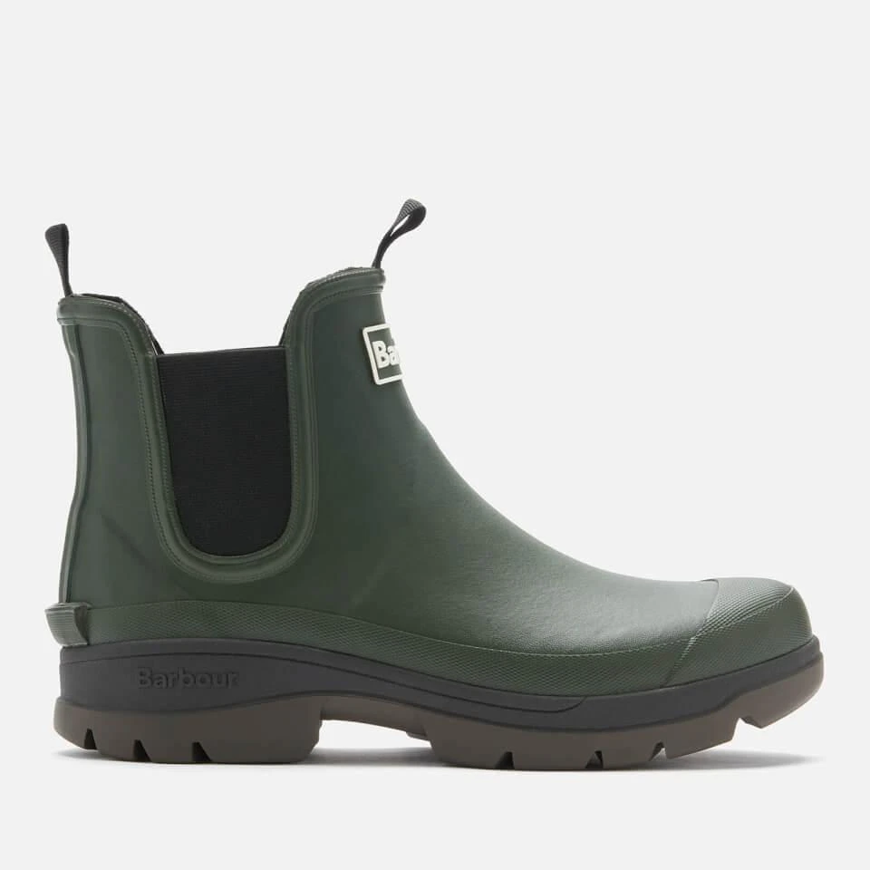 Barbour BARBOUR MEN'S NIMBUS RUBBER CHELSEA BOOTS - OLIVE 1
