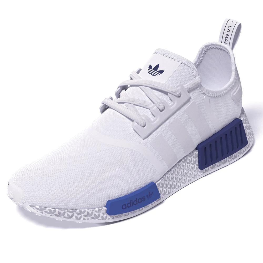 adidas Originals Men's NMD_R1 Shoes, Size 6, White/Royal