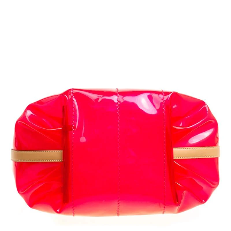 Tod's Tod's Red/Beige PVC and Leather Tote 6