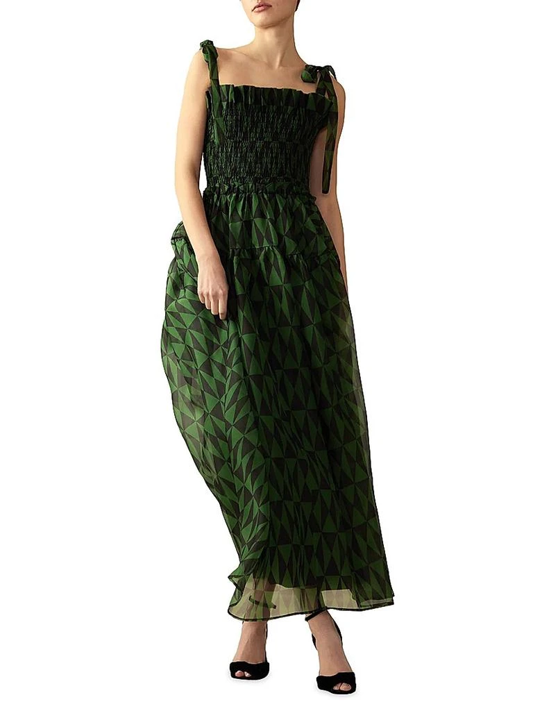 Smocked Tie-Strap Maxi Dress  On Sale Now with Up to 31% Off | Discover  Exclusive Deals & Savings at BeyondStyle  Authentic Cynthia Rowley  Women's|sleeveless|modern|women's|fit & flare|squareneck|women's  apparel|women-owned or founded|dresses|solid ...