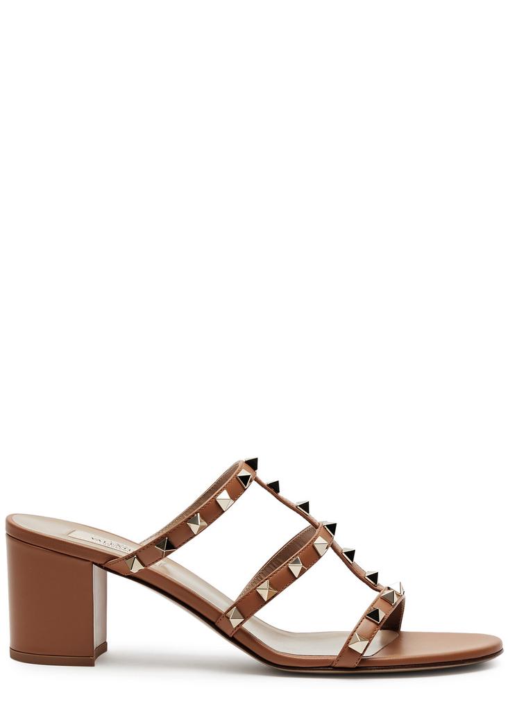 Valentino Rockstud 60 leather mules - Slippers - BeyondStyle