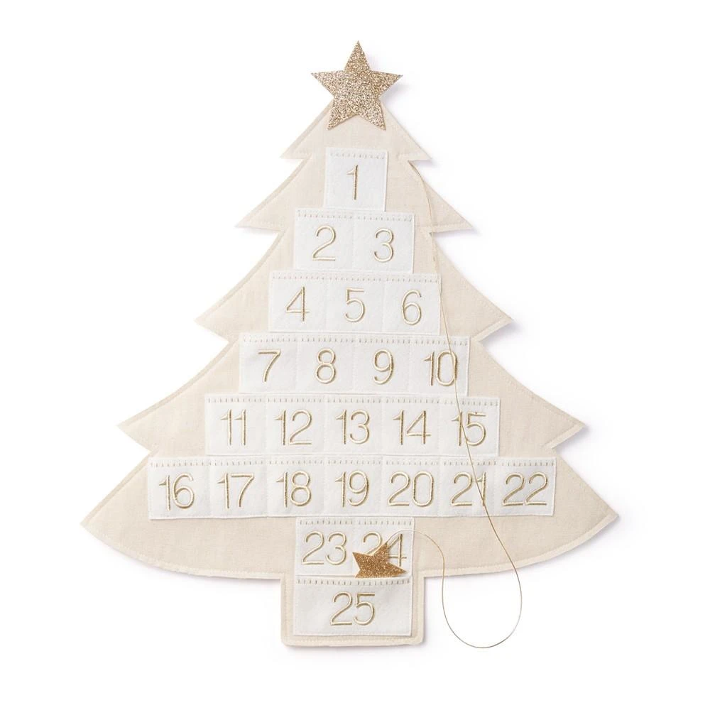 Holiday Lane Shine Bright Star-Trimmed Tree Advent Calendar, Created for Macy's 2