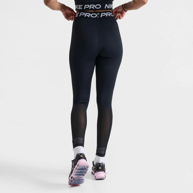 NIKE Women's Nike Pro 365 High-Waisted 7/8 Mesh Panel Leggings 4