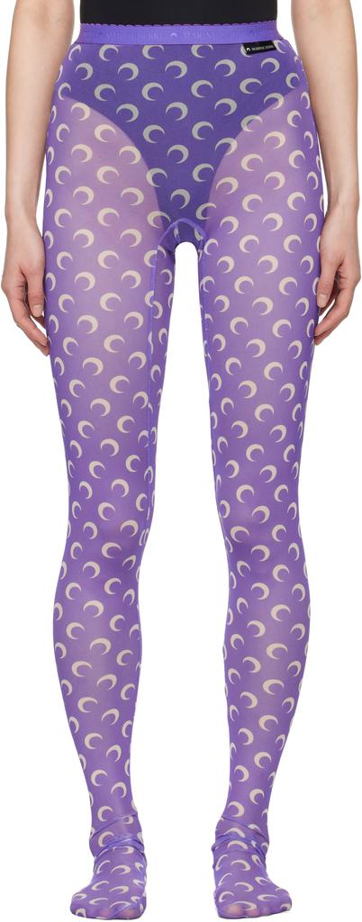 Shop SSENSE Exclusive Blue Moonogram Tights on Sale at