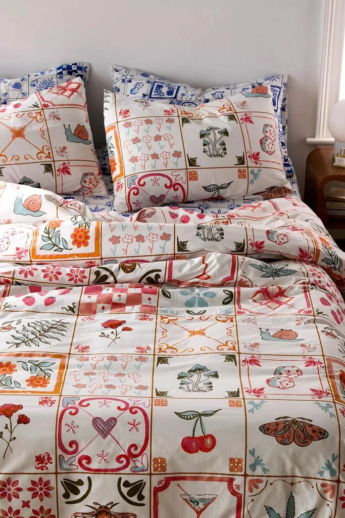 Urban Outfitters Mariana Tile Duvet Cover Set 1