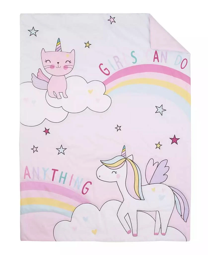 Macy's The Caticorn Girl Power 4 Piece Toddler Bedding Set 2