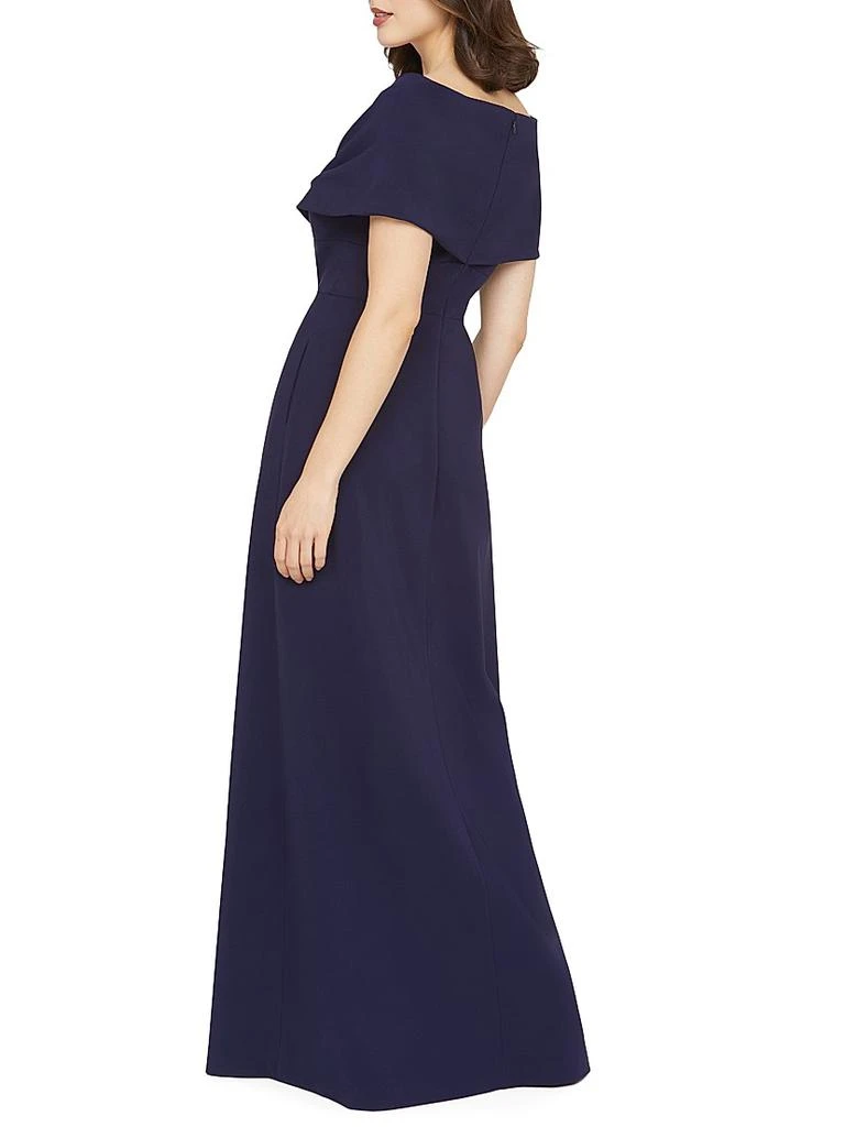 Kay Unger Irelyn Stretch-Crepe Walk-Thru Jumpsuit 7