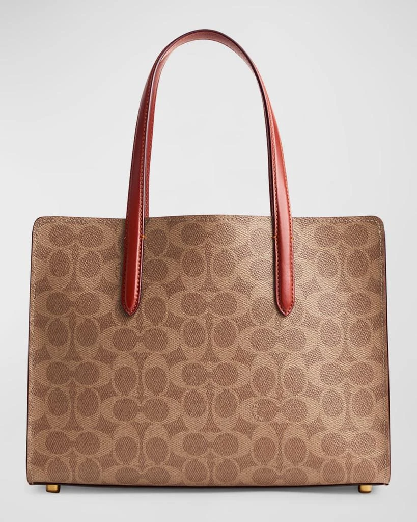 Coach Carter 28 Signature Coated Canvas Tote Bag 5