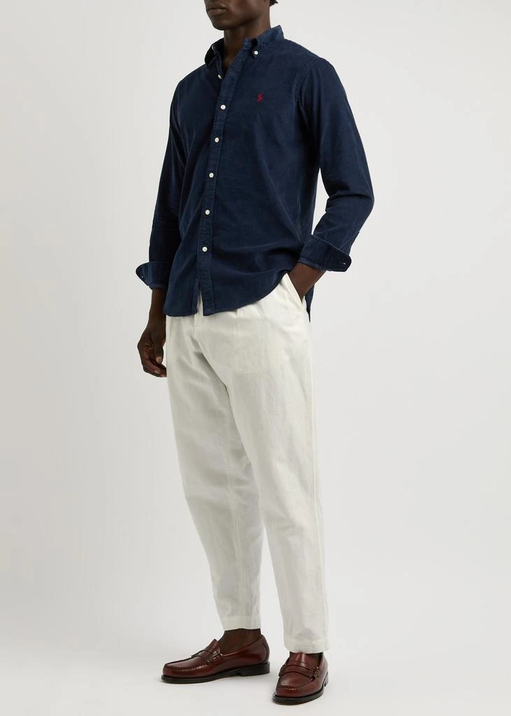 Ralph Lauren Logo-embroidered corduroy shirt 4