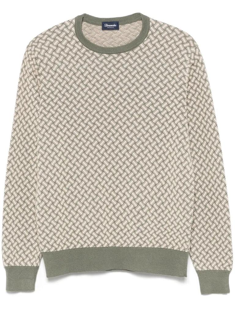 DRUMOHR Drumohr Long Sleeve Crew-Neck Sweater
