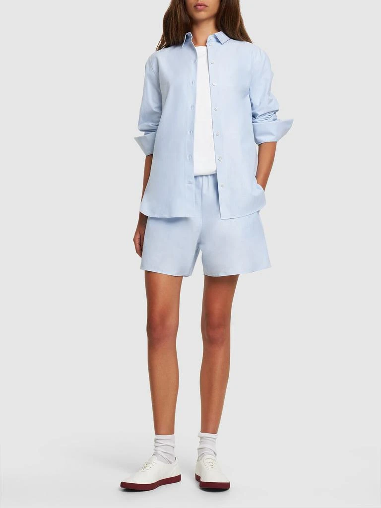 The Row Gunther Cotton Poplin Bermuda Shorts 1