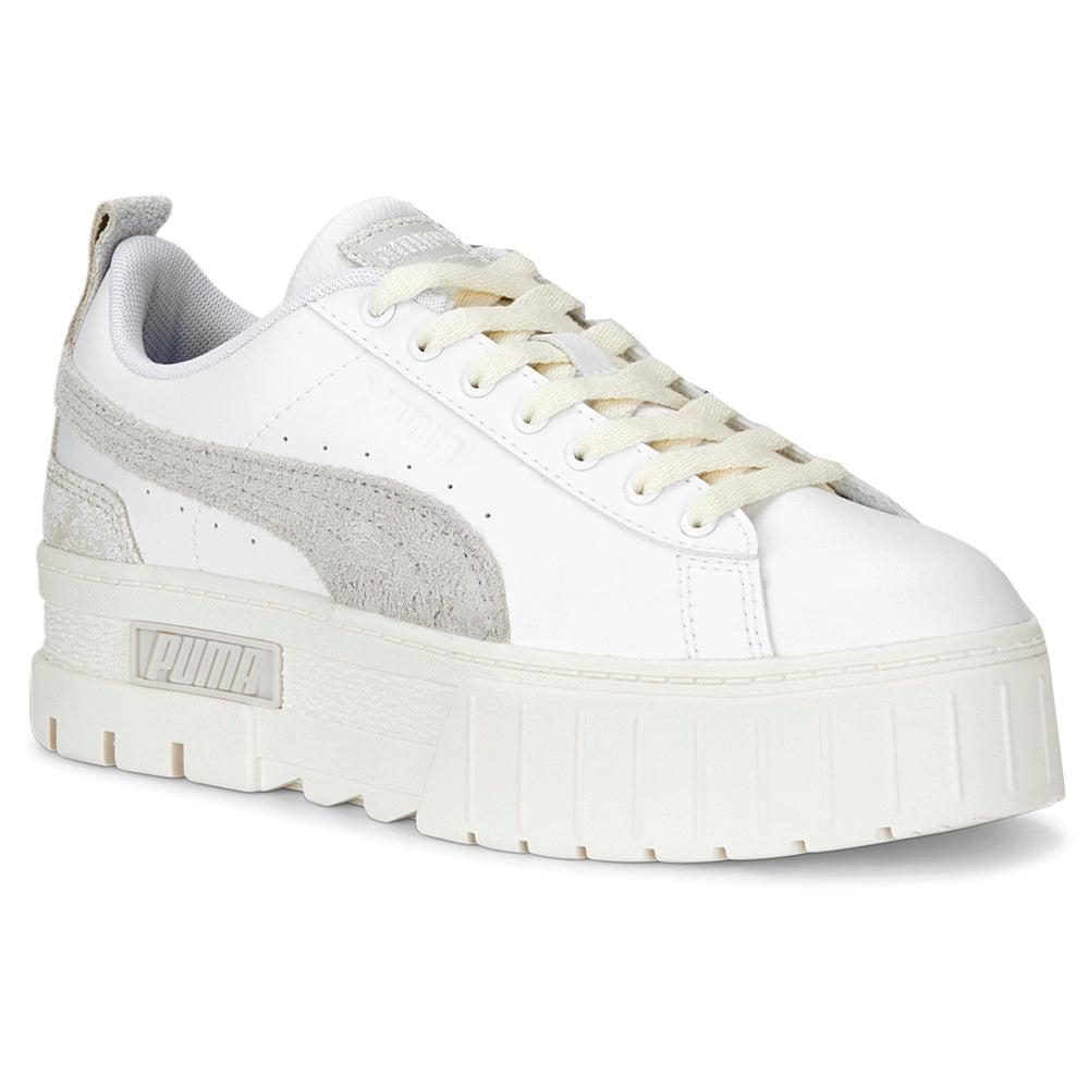 Puma Mayze Thrifted Perforated Logo Platform Sneakers