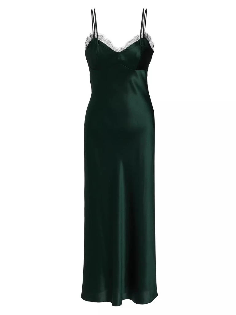 VERONICA BEARD Bixie Stretch Silk Slip Midi-Dress 1
