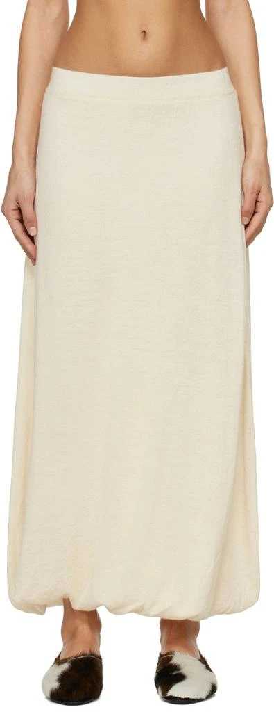 Lauren Manoogian Off-White Balloon Maxi Skirt 1