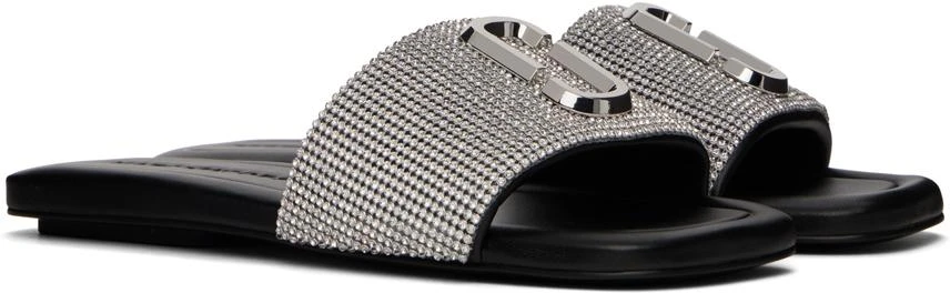 Marc Jacobs Black 'The Rhinestone J Marc' Sandals 4