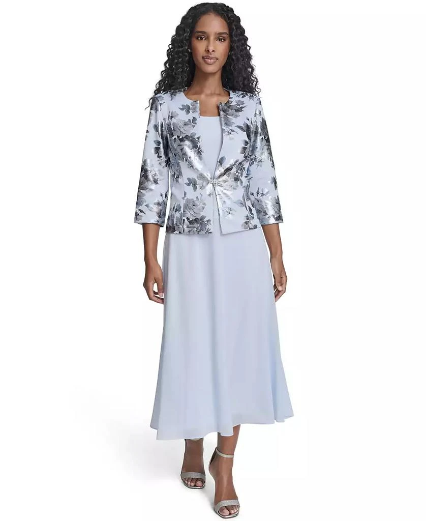 midi jessica howard dresses Jessica Howard Dress Women 4P Petite Blue Animal Print Shift Midi Zipper  V-Neck