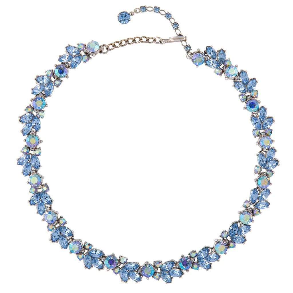 Susan Caplan Vintage 1950s vintage trifari blue crystal necklace 1