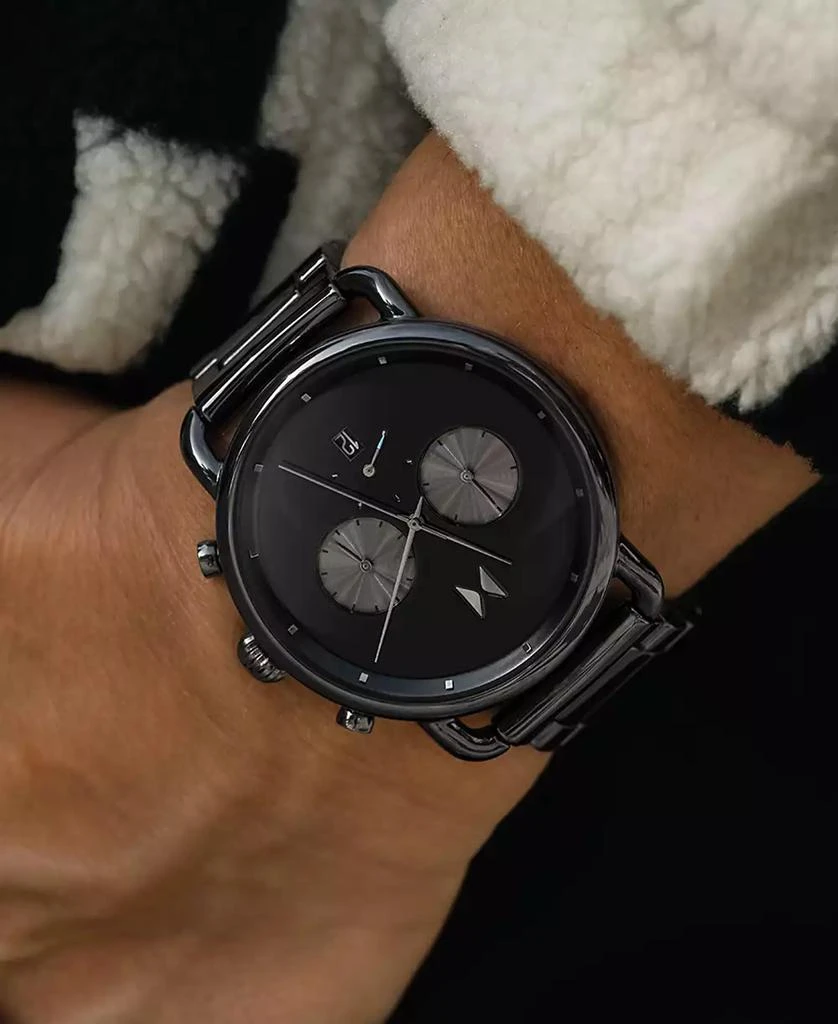 MVMT Men's Chronograph Blacktop Ceramic Bracelet Watch 47mm 6