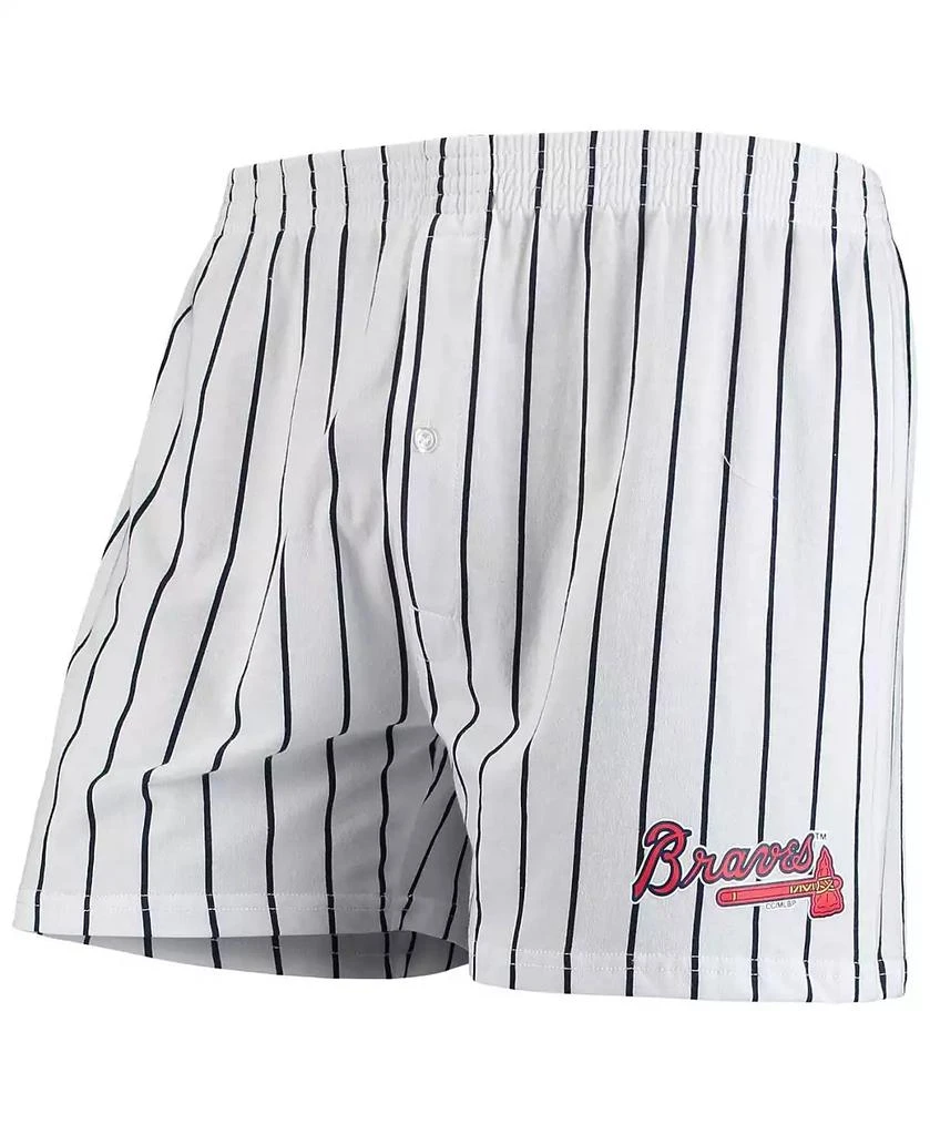Concepts Sport Men's White Atlanta Braves Vigor Boxer Shorts 1