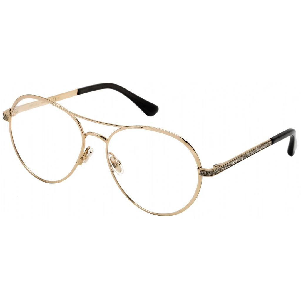 Jimmy Choo Jimmy Choo Women's Eyeglasses - Clear Demo Lens Gold and Grey Frame | JC 244 02F7 00 1