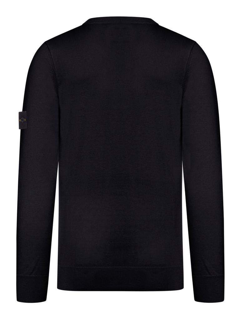 Stone Island COTTON SWEATER WITH COMPASS APPLICATION
