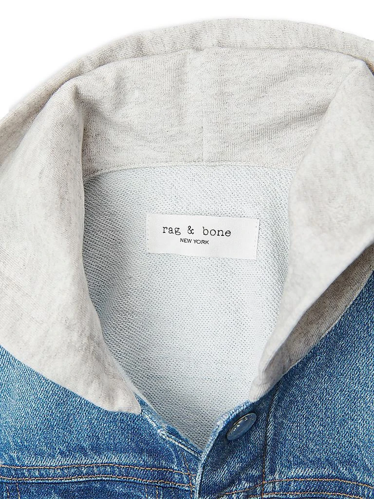 Rag 
Bone Baby
s, Little Kid
s 
Kid
s Mini Miramar Terry Combo Hooded Trucker Jacket 2