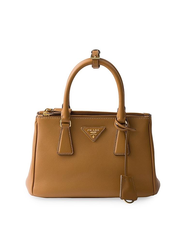 バッグ PRADA leather mini hand bag brown Prada Mini Leather Tote Bag | Brown | FARFETCH
