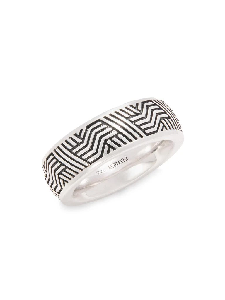 Effy Sterling Silver Engraved Band Ring