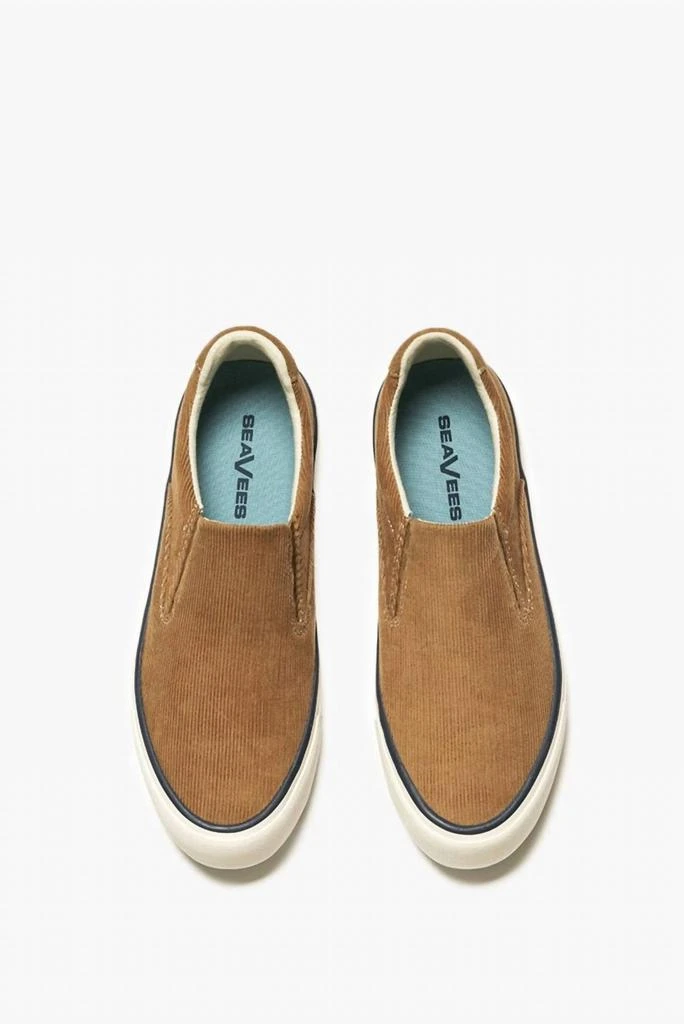 SeaVees Women's Hawthorne Slip On Cordies Sneaker In Golden Brown Corduroy 2