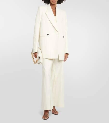 Khaite Malek striped cotton tuxedo jacket 2