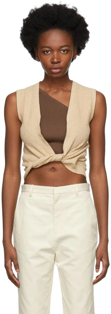 Jacquemus Beige 'Le Haut Noué' Vest 1