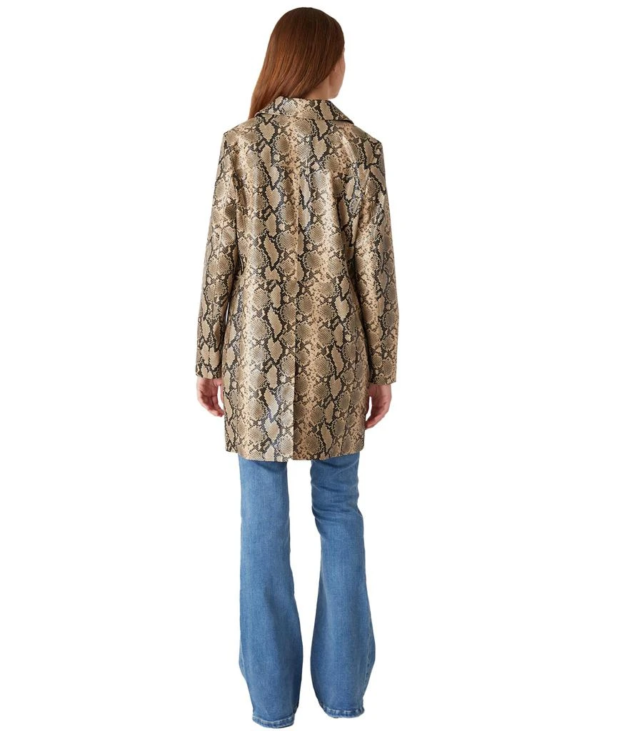 Blank NYC Leather Snake Skin Trench Coat 2