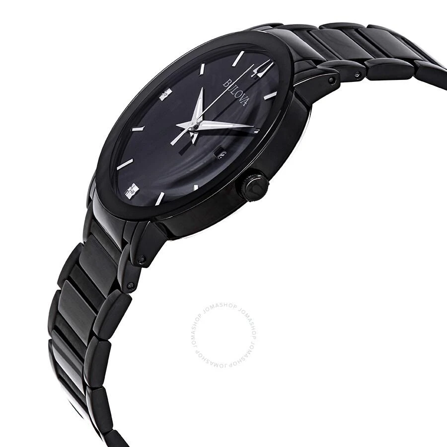 Bulova Modern Diamond Black Dial Men's Watch 98D144 2