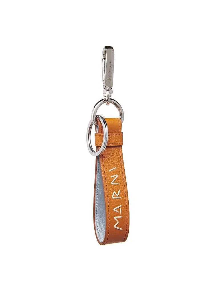 Marni Logo Leather Key Ring