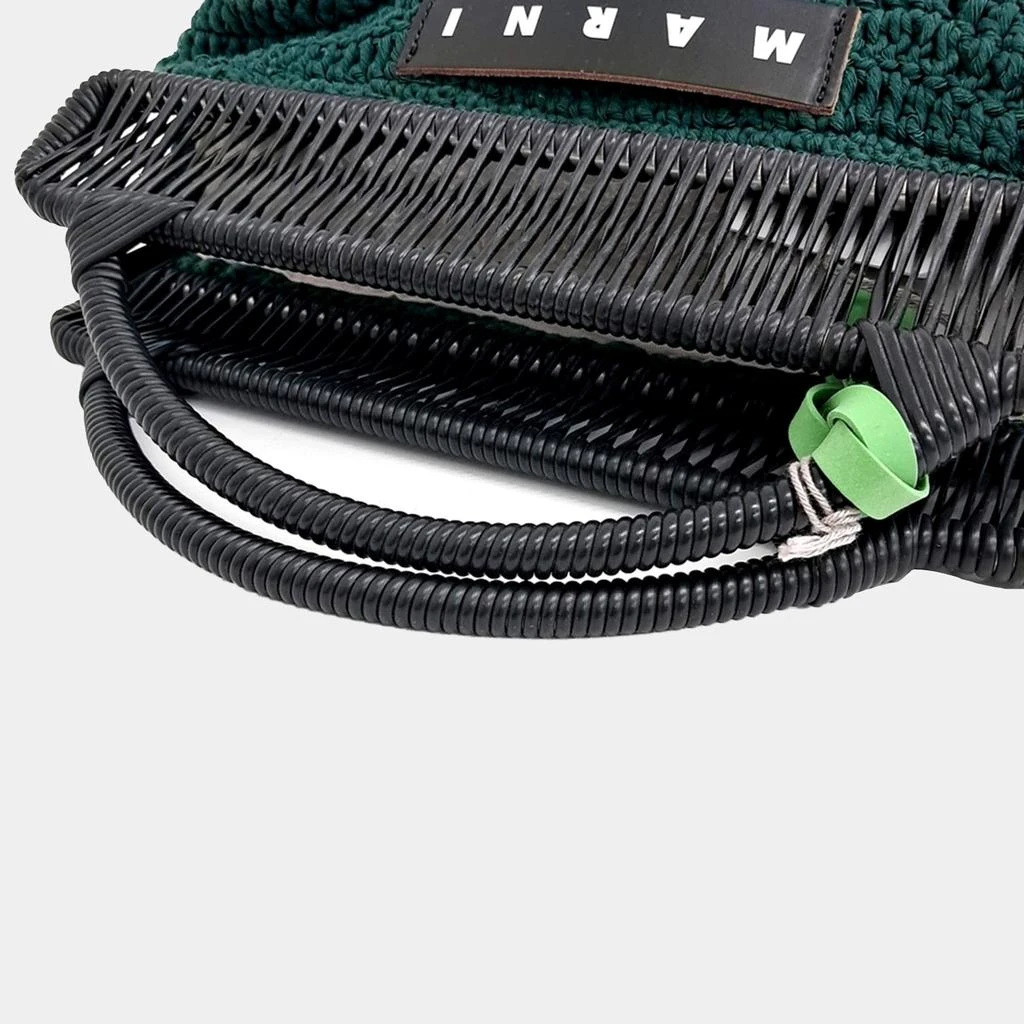 Marni Marni Multicolor Fabric Knit Market Bag 3