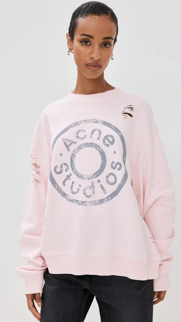 Acne Studios Button Logo Sweatshirt 7