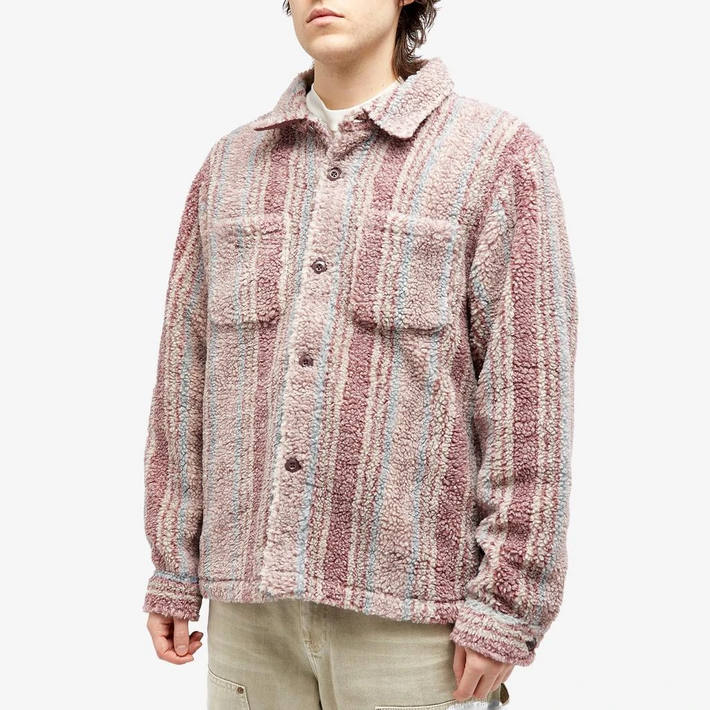 STUSSY Stussy Stripe Sherpa Shirt 2