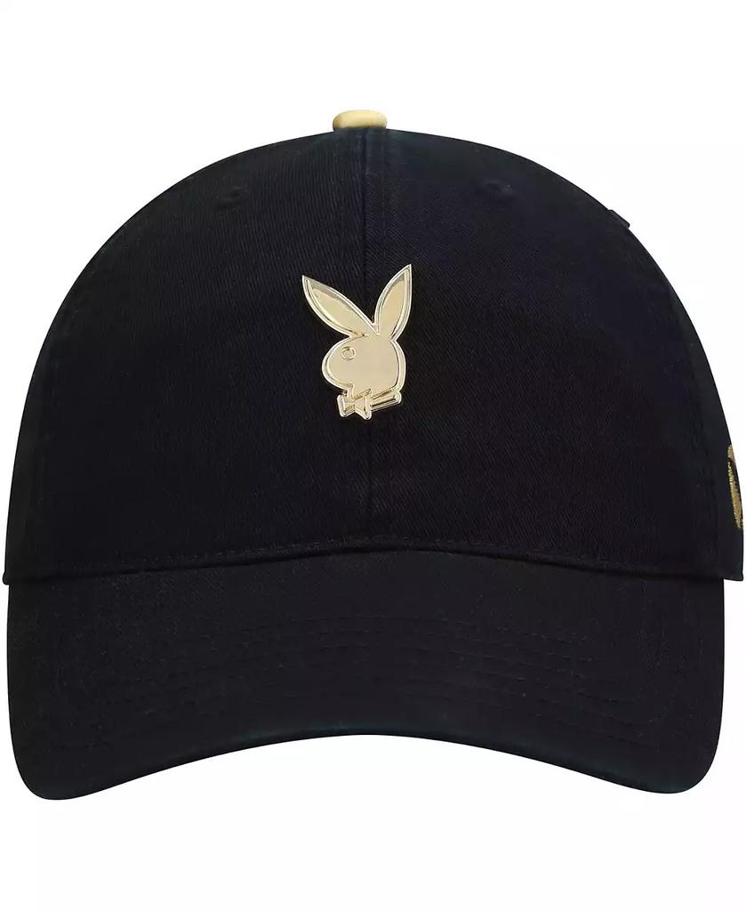 Playboy Men's Black Micro Dad Adjustable Hat