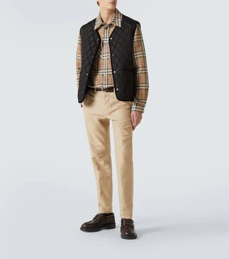 Burberry Burberry Check cotton and linen shirt 2