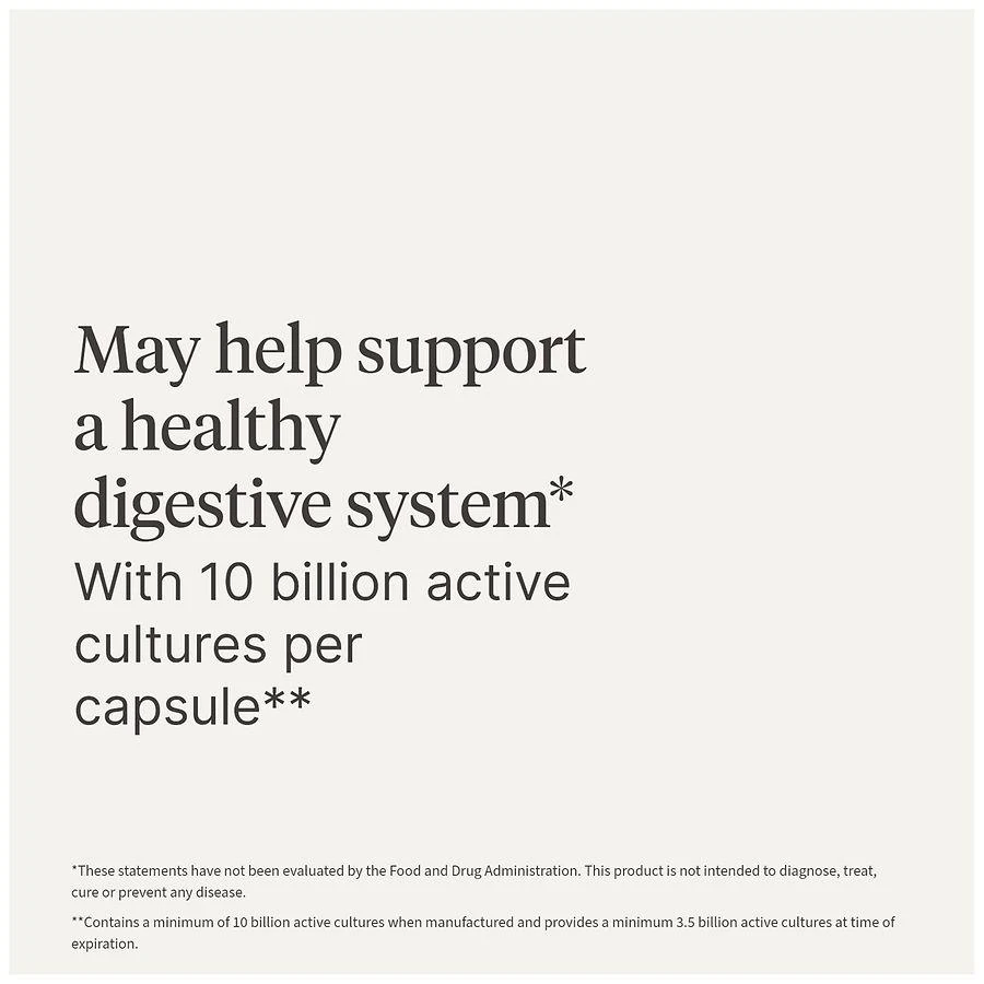 Walgreens Free 
Pure Probiotic 10 Billion Active Cultures Capsules 7