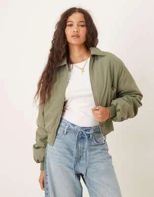 Cotton On Cotton On Toby bomber jacket in khaki 1
