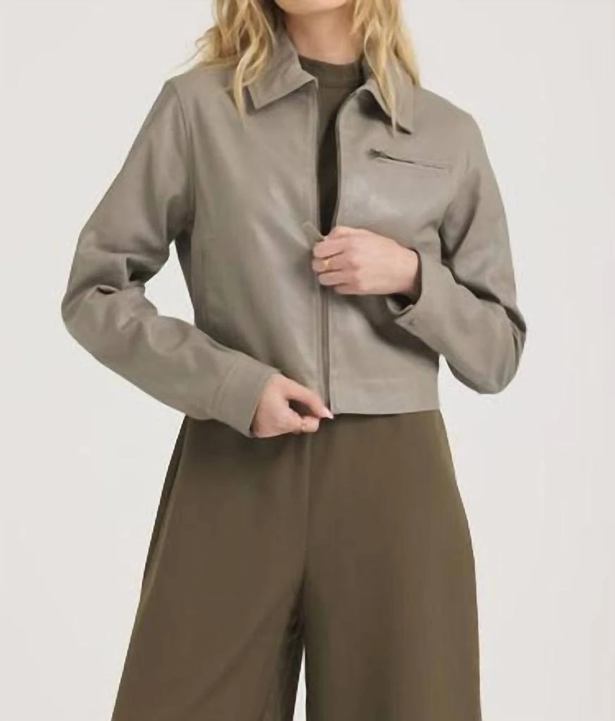 jakett Jakett - Moira Collared Leather Jacket