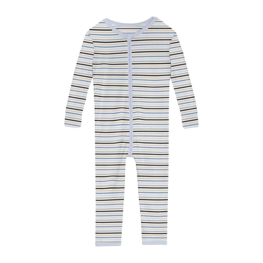 KicKee Pants Print Convertible Sleeper with Zipper (Infant)