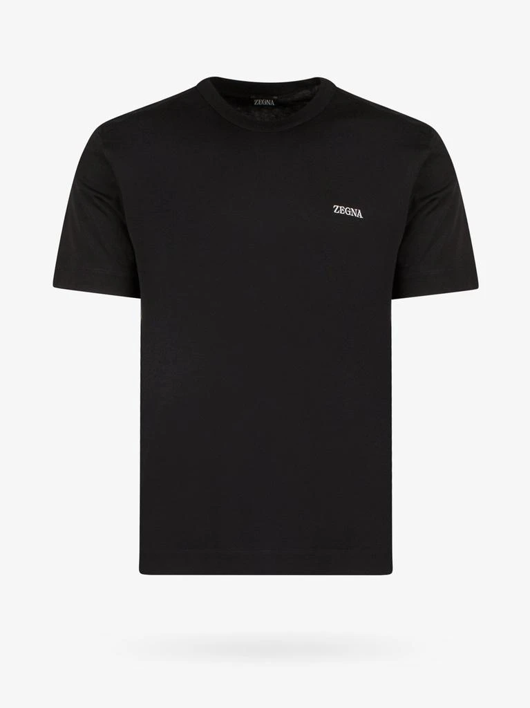 Zegna Basic t-shirt with logo embroidery 1