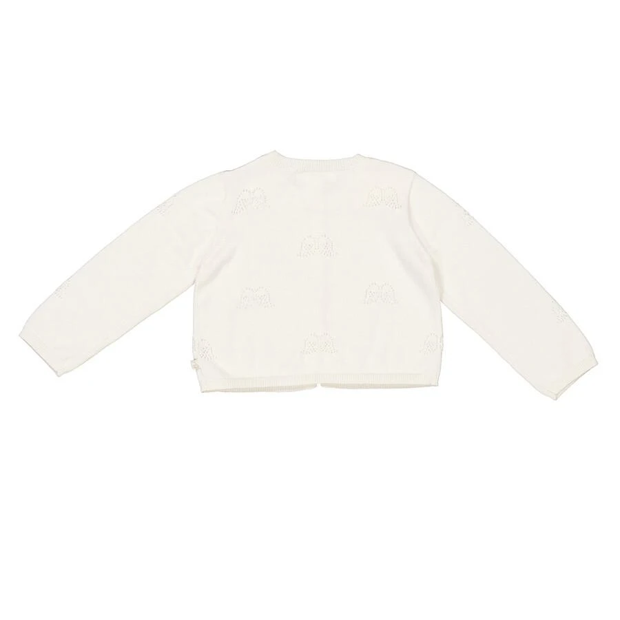 Marie Chantal Infant Pointelle Angel Wing Cardigan 2