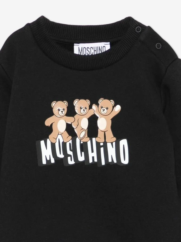 Moschino Moschino Baby Teddy Bear Logo Sweatshirt in Black 3