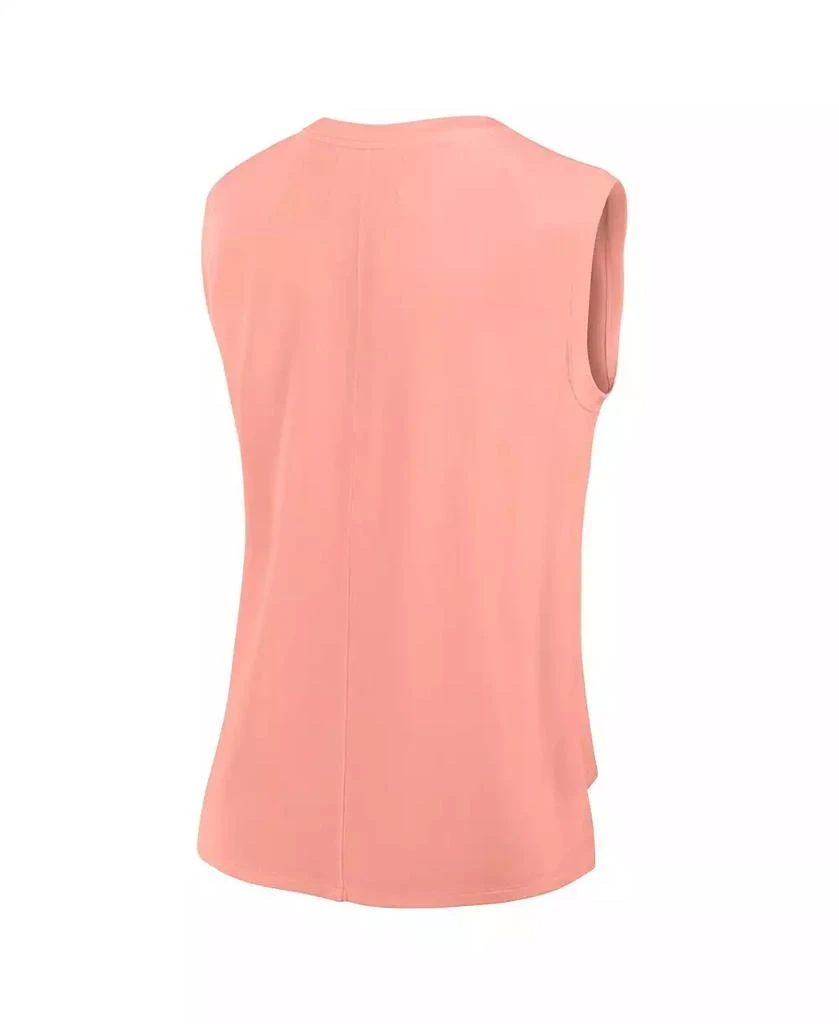 Fanatics Women's Coral San Francisco 49ers Studio Gym Tank Top 2
