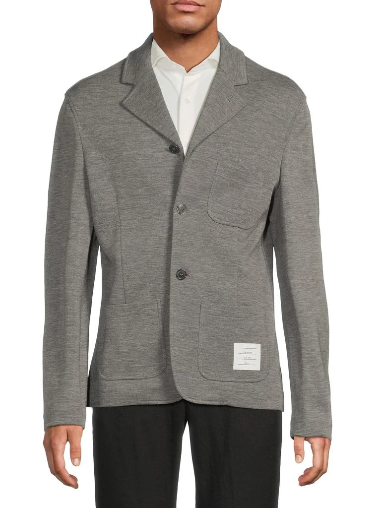 Thom Browne Heathered Virgin Wool Sportcoat