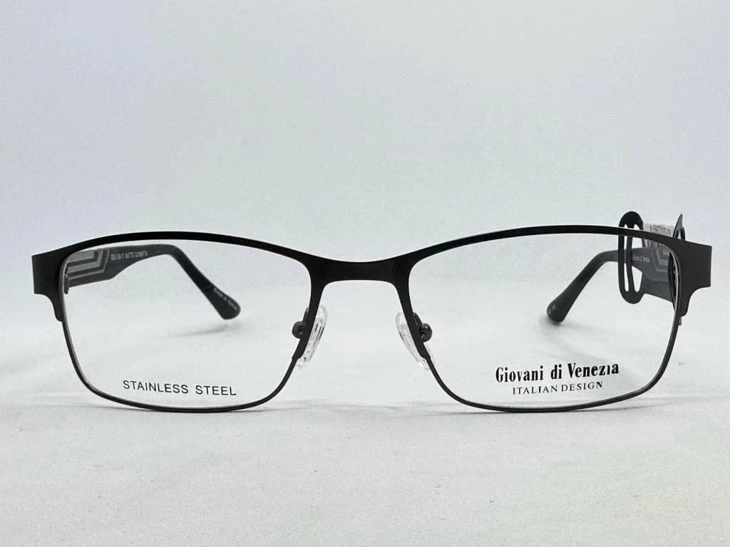 Giovani di Venezia Unisex Rex Rectangle Eyeglasses In Matte Grey 2