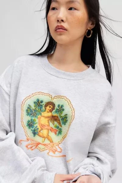 Urban Outfitters Sweet Cherub Graphic Crew Neck Pullover 3
